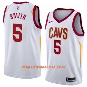 Maillot NBA Cleveland Cavaliers JR Smith 5 Nike 2017-18 Blanc Swingman - Homme